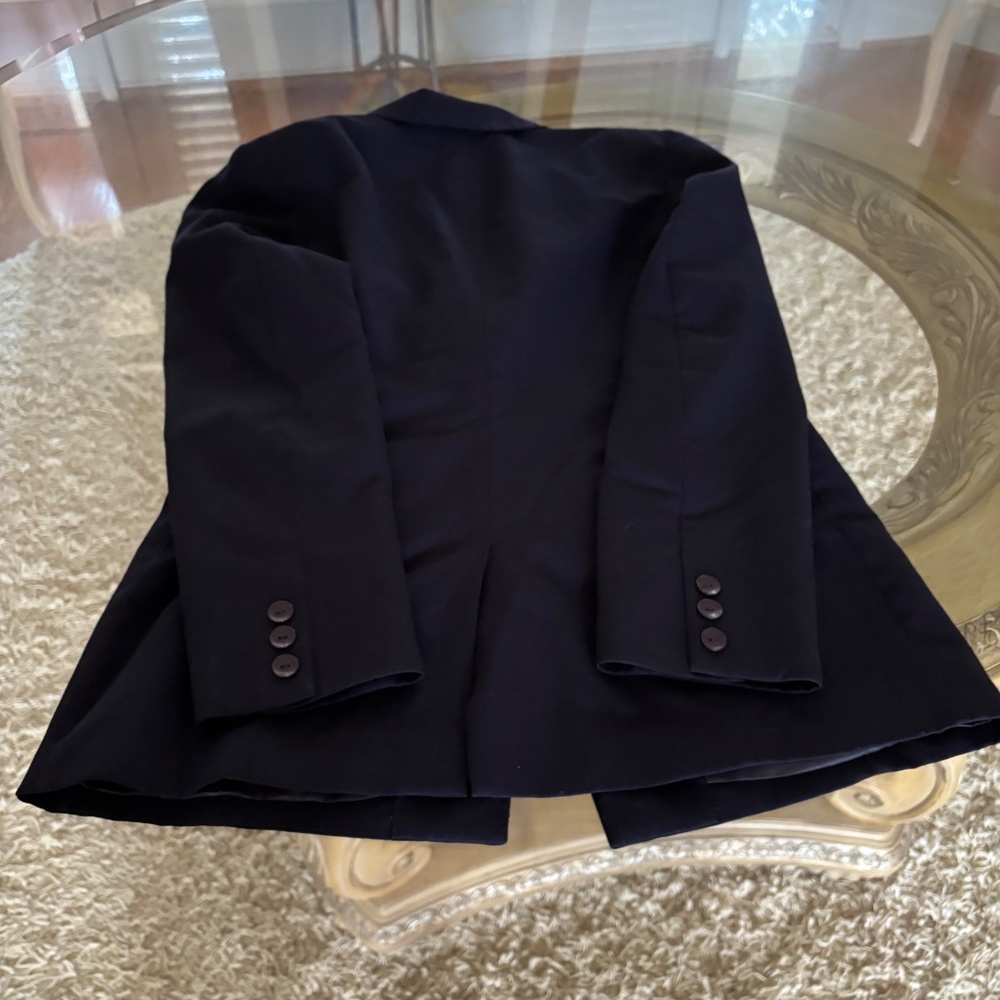 VINTAGE Pendleton Blazer Womens 6 Navy Blue Virgin Wool Jacket Preppy Classic - Picture 7 of 12
